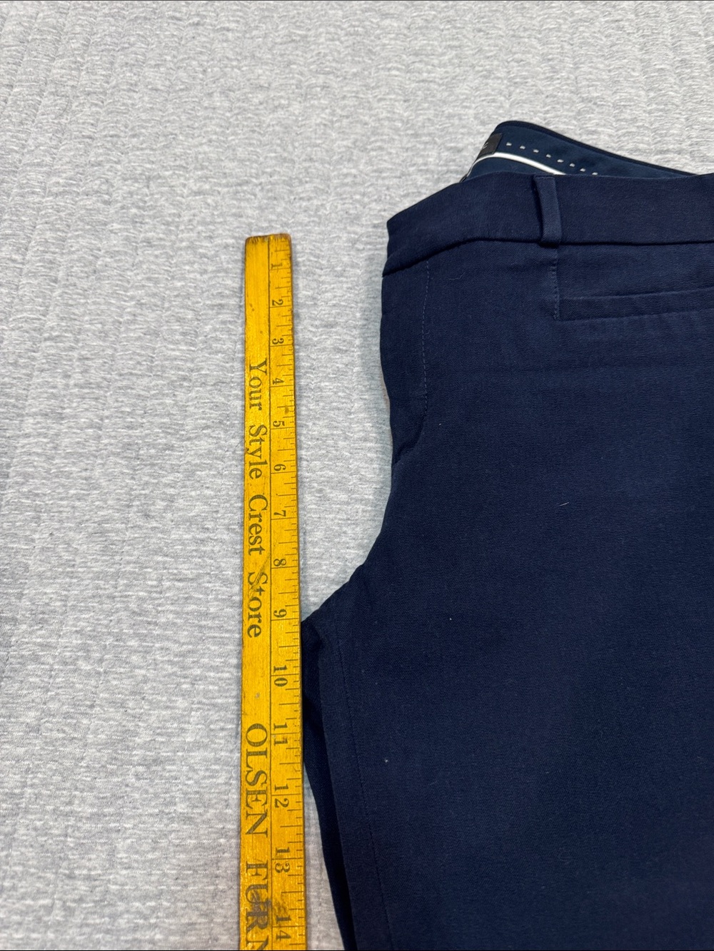 Banana Republic Sloan Ankle length trousers Sz 6L in Preppy Navy - Picture 5 of 7